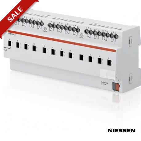 SA/S12.10.2.1 SA/S 12.10.2.1 NIESSEN Actuador Interruptor, 12 canales, 10 AX, MDRC