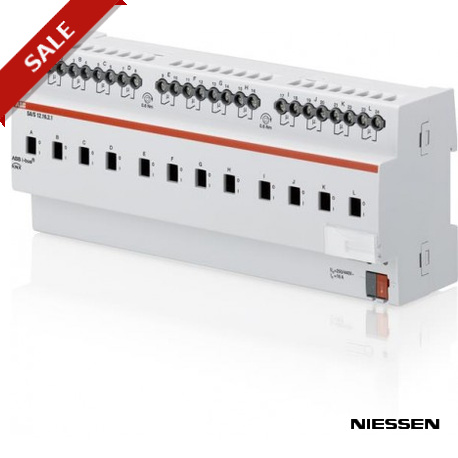 SA/S12.16.2.1 SA/S 12.16.2.1 NIESSEN Actuador Interruptor, 12 canales, 16 A, MDRC