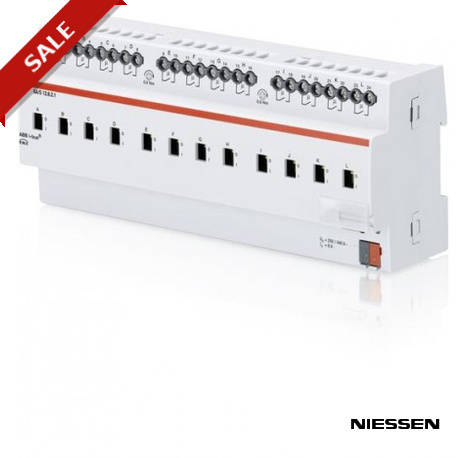 SA/S12.6.2.1 SA/S 12.6.2.1 NIESSEN Actuador Interruptor, manual, 12 canales, 6 A, MDRC