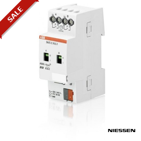 SA/S2.16.5.1 SA/S 2.16.5.1 NIESSEN SA / S2.16.5.1 Interruttore Act, 2F 16/20 C-Load