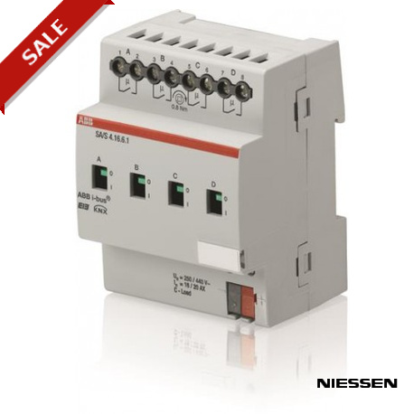 SA/S4.16.6.1 SA/S 4.16.6.1 NIESSEN SA / S4.16.6.1 interruttore Act, 4F 16-C, I-Det