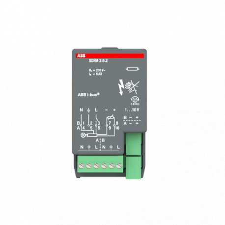 2CDG110107R0011 SD/M 2.6.2 NIESSEN SD / Switch M2.6.2 / Dim atuador, 2F, 6AX
