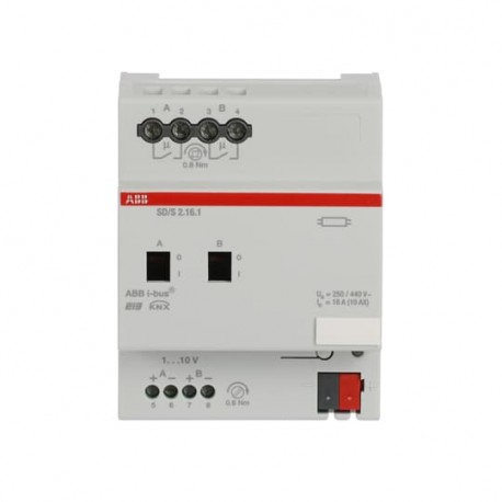 2CDG110079R0011 SD/S 2.16.1 NIESSEN SD / S2.16.1 Switch-/ Dim Act, 2f, 16A, MDRC