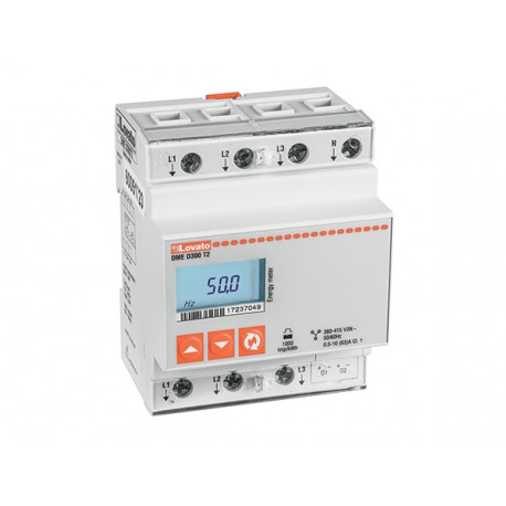 DMED300T2MID LOVATO ENERGY METER, THREE PHASE WITH NEUTRAL, NON EXPANDABLE, MID CERTIFIED, 80A DIRECT CONNEC..
