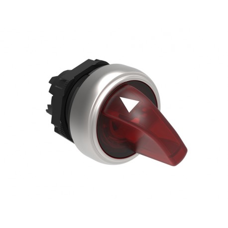 LPCSL1214 LOVATO ILLUMINATED SELECTOR SWITCH ACTUATOR Ø22MM PLATINUM SERIES, 2 POSITION, 0 1. RED