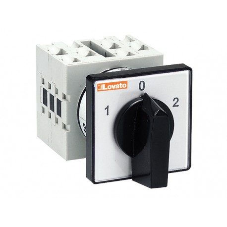 GX2051U LOVATO ROTARY CAM SWITCHE, GX SERIES, U VERSION FRONT MOUNT. CHANGEOVER SWITCH WITH 0 POSITION, ONE-..