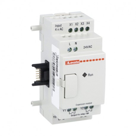 LRE08RA024 LOVATO Relé programable Modulo de expansión y comunicación 24V AC entradas 4 salidas 4 Relés