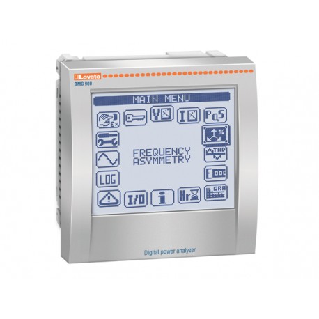 DMG900 LOVATO Grafik-LCD 128x112 Pixel, Touchscreen, Oberwellenanalyse, 4 Stromkanäle (Nullleitermessung), 1..