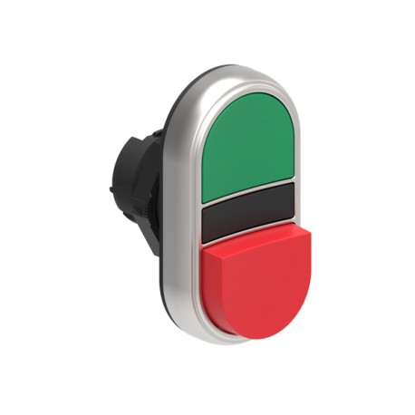 LPCB7213 LOVATO Pulsador Platinum Doble con 1 pulsador saliente y 1 rasante Verde/Rojo