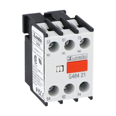 11G48421 G48421 LOVATO CONTATTO AUSILIARIO CON AGGANCIO CENTRALE. ATTACCHI A VITE, PER CONTATTORI SERIE BF, ..