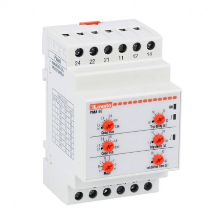 PMA60A415 LOVATO PHASE RELAIS SHIFT DE SURVEILLANCE POUR UNIQUE ET SYSTÈMES DE TROIS PHASES, MINIMUM ET MAXI..