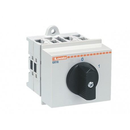 GX1692O48 LOVATO ROTARY CAM SWITCHE, GX SERIES, O48 VERSION MODULAR SERVICE COVER 35MM DIN RAIL MOUNT. ON/OF..