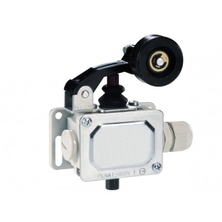 PLNA1HSBW LOVATO METAL LIMIT SWITCH, PL SERIES, ROLLER CENTRE PUSH LEVER, CONTACTS 1NC. IP65