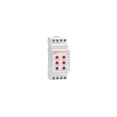 PMV55A240 LOVATO VOLTAGE MONITORING RELAY FOR SINGLE-PHASE SYSTEM, MINIMUM AND MAXIMUM AC VOLTAGE, 208…240VA..