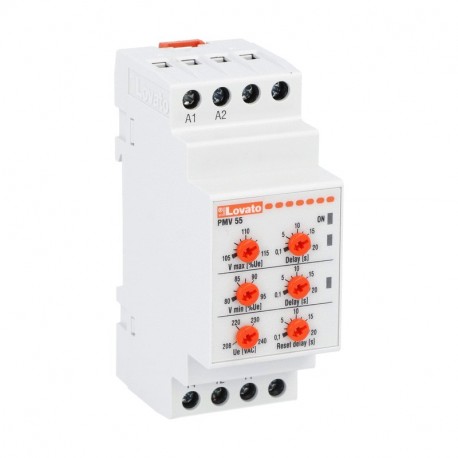 PMV55A240 LOVATO Relé de protección Voltimétrico monofásico Mínima y Máxima 208÷240V AC