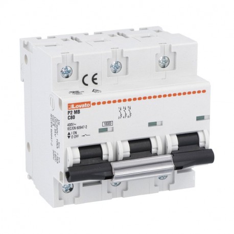 P2MB3PC125 LOVATO Interruptor Magnetotérmico Curva C 3 Polos 125A 10 kA