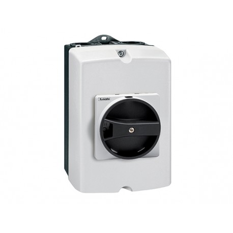 GAZ040B LOVATO INTERRUTTORE SEZIONATORE IN CONTENITORE ISOLANTE PLASTICO TIPO IEC/EN IP65, TRIPOLARI. CON MA..