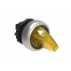 LPCSL1205 LOVATO Selector Luminoso Platinum 2 posiciones "0-1" Fijas Amarillo