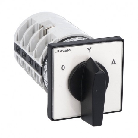 7GN6312U GN6312U LOVATO COMMUTATORE A CAMME, SERIE GN, ESECUZIONE U MONTAGGIO FRONTALE. COMMUTATORE PER MOTO..