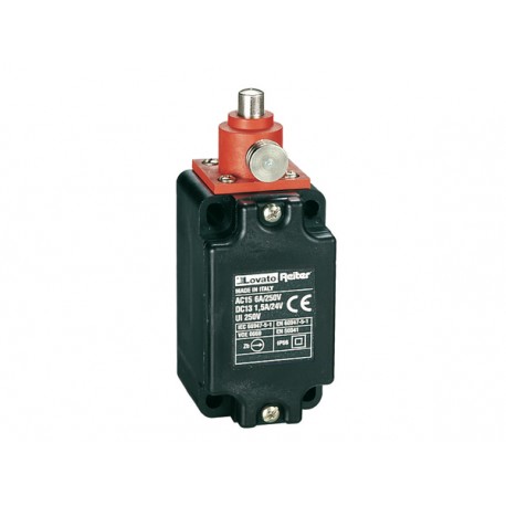 TL20110 LOVATO PLASTIC LIMIT SWITCH, T SERIES (DIMENSIONS TO EN 50041), TOP PUSH ROD PLUNGER, WITH RESET BUT..