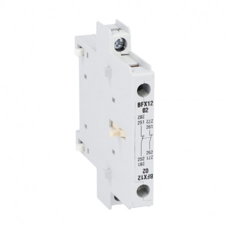 BFX1202 LOVATO Contacto Auxiliar Conexión tornillo para BF…A 2 NC