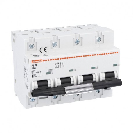P2MB4PC100 LOVATO LS-Schalter, 1P, 2P, 3P und 4P 10KA Charakteristik C, 100A