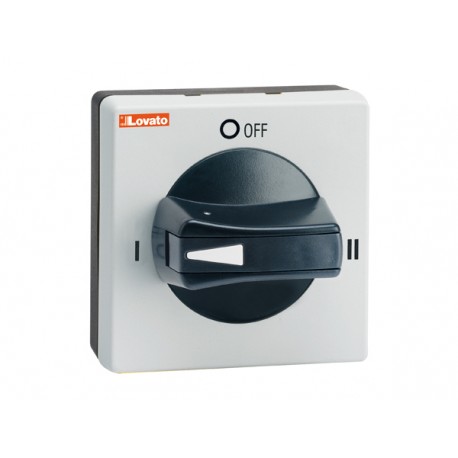 GAX67B LOVATO Mando Negro IP65 para GAX50..(I-0-II)