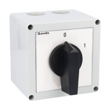 7GN3210P GN3210P LOVATO ROTARY CAM SWITCHE, GN SERIES, P VERSION IN ENCLOSURE WITH ROTATING HANDLE. ON/OFF S..