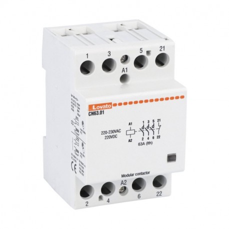 CN6301220 LOVATO Eigenschaften 63A AC1, 220…230VAC (4S)