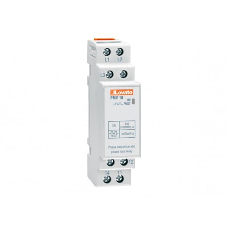 PMV10A440 LOVATO VOLTAGE MONITORING RELAY FOR THREE-PHASE SYSTEM, WITHOUT NEUTRAL, PHASE LOSS AND INCORRECT ..