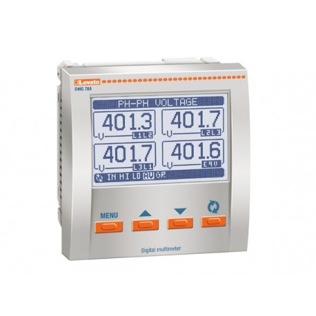 DMG800 LOVATO Multímetro Digital LDC grafico 128x80 píxel, análisis armónicos 100V÷440VAC/110V÷250VDC
