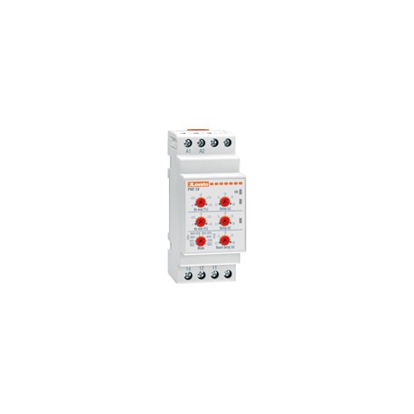 PMF20A415 LOVATO RELÈ FREQUENZIOMETRICO PER SISTEMA MONOFASE E TRIFASE, MINIMA E MASSIMA FREQUENZA, 380…415V..