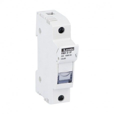 FB01D1P LOVATO BASE PORTAFUSIBILI PER APPLICAZIONI FOTOVOLTAICHE OMOLOGATA UL, PER FUSIBILI 10X38MM. CORRENT..