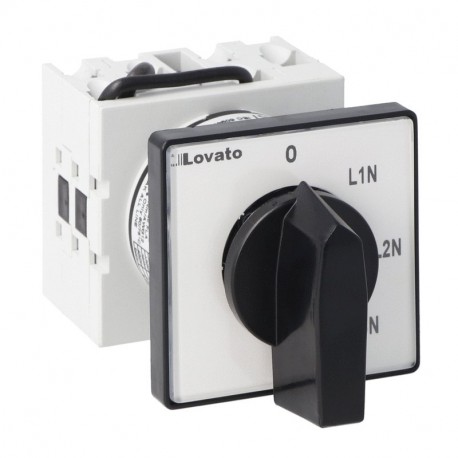 GX1668U LOVATO Conmutador de voltímetro 0-RN-SN-TN GX68 16 A Modelo U 48x48