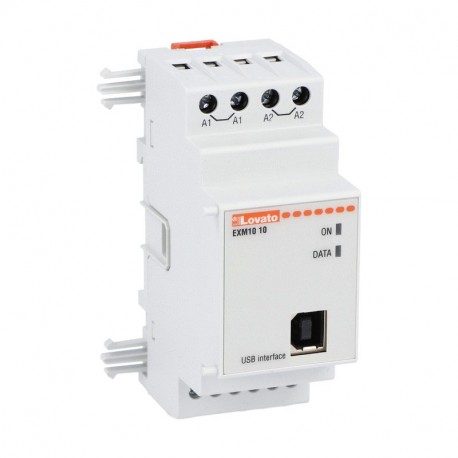 EXM1010 LOVATO EXPANSION MODULE EXM SERIES FOR MODULAR PRODUCTS, OPTO-ISOLATED USB INTERFACE