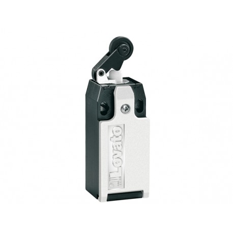 KMC2L02 LOVATO FINECORSA SERIE K, A LEVA CON ROTELLA CENTRALE, 1 INGRESSO DAL BASSO PER CAVO. DIMENSIONI SEC..