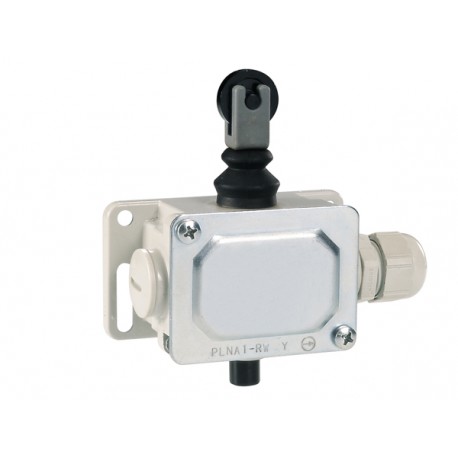 PLNA2RW LOVATO METAL LIMIT SWITCH, PL SERIES, TOP ROLLER PUSH PLUNGER, CONTACTS 2NC. IP65