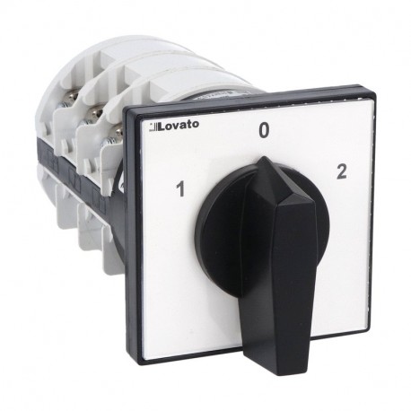 7GN12553U GN12553U LOVATO ROTARY CAM SWITCHE, GN SERIES, U VERSION, FRONT MOUNT. CHANGEOVER SWITCH WITH 0 (O..