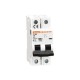 P1 MB 2P C50 P1MB2PC50 LOVATO ELECTRIC MINIATURE CIRCUIT BREAKER, 2P 10KA. 2 MODULES, CARACTERISTIQUE C, 50A