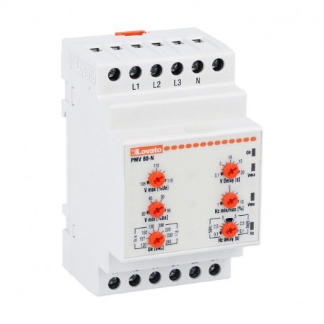 PMV80NA600 LOVATO Zu überwachende Nennspannung Ue (Phase-Phase) 480...600VAC 50/60Hz