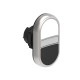 LPCBL7114 LOVATO Pulsador Luminoso Platinum Doble con 2 pulsadores rasantes Blanco/Negro