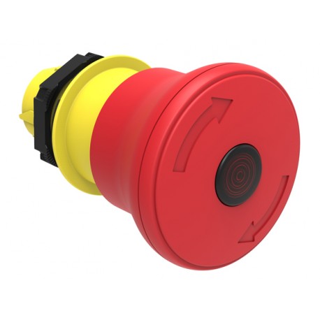 LPCBL6644 LOVATO OPERATORE PULSANTE A FUNGO LUMINOSO Ø22MM SERIE PLATINUM, AD AGGANCIO, SGANCIO A ROTAZIONE,..