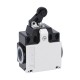 KNC1L02 LOVATO FINECORSA SERIE K, A LEVA CON ROTELLA CENTRALE, 2 INGRESSI LATERALI PER CAVI. DIMENSIONI COMP..