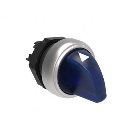 LPCSL1326 LOVATO Selector Luminoso Platinum 3 posiciones "1-0-2" retorno "1 0-2" Azul
