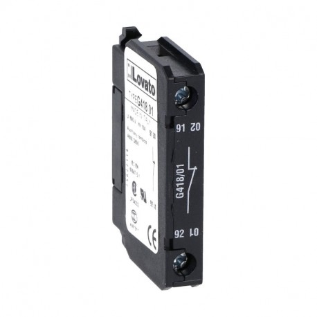 11G41801 G41801 LOVATO Contacto Auxiliar Conexión tornillo para BF… 1 NC