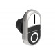 LPCB7124 LOVATO OPERATORE PULSANTE DOPPIO AD IMPULSO Ø22MM SERIE PLATINUM, CON 2 PULSANTI RASATI. ENTRAMBI A..