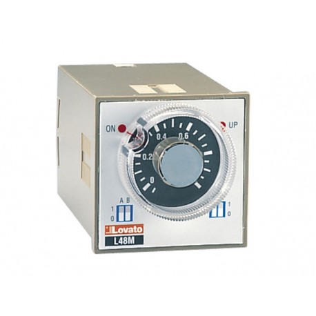31L48MM240 L48MM240 LOVATO Temporizador Extraíble y empotrable 48x48mm Multifunción 24÷240VAC/DC