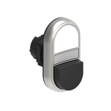 LPCBL7214 LOVATO OPERATORE PULSANTE DOPPIO AD IMPULSO CON INDICATORE LUMINOSO BIANCO Ø22MM SERIE PLATINUM, C..