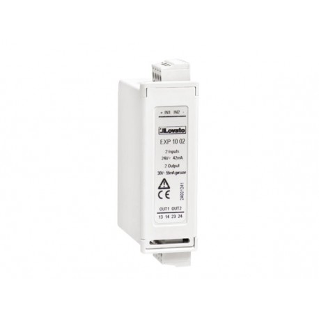 EXP1002 LOVATO EXPANSION MODULE EXP SERIES FOR FLUSH-MOUNT PRODUCTS, 2 DIGITAL INPUTS AND 2 STATIC OUTPUTS, ..