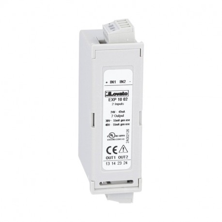 EXP1002 LOVATO Modulo de expansión tipo EXP... para productos empotrables 2 entradas digitales y 2 salidas e..